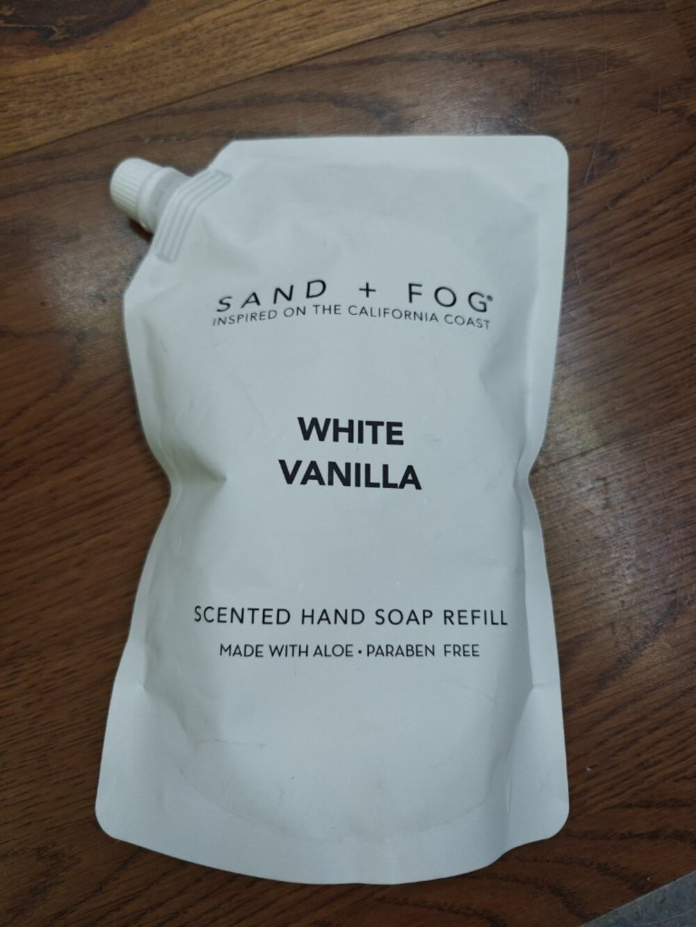 SAND + FOG White VANILLA Aloe Paraben Free Scented Hand Soap Refill Pouch 34oz